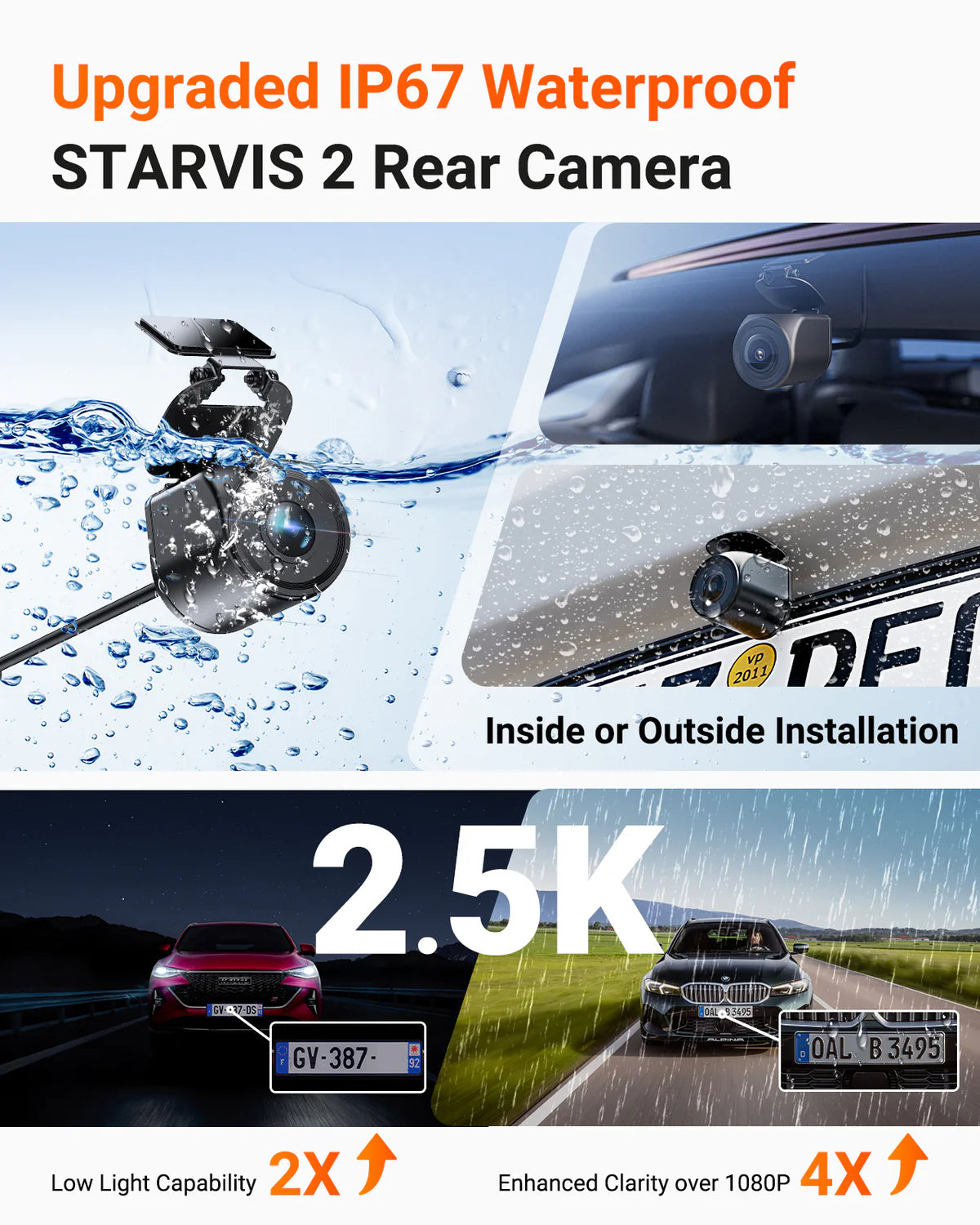 Vantrue Nexus 4 Pro S 4K 3 Channel Dash Cam