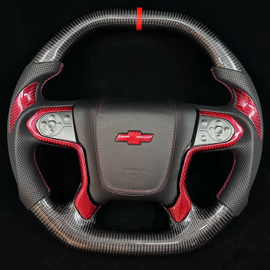 Custom Chevy Carbon Fiber Steering Wheel