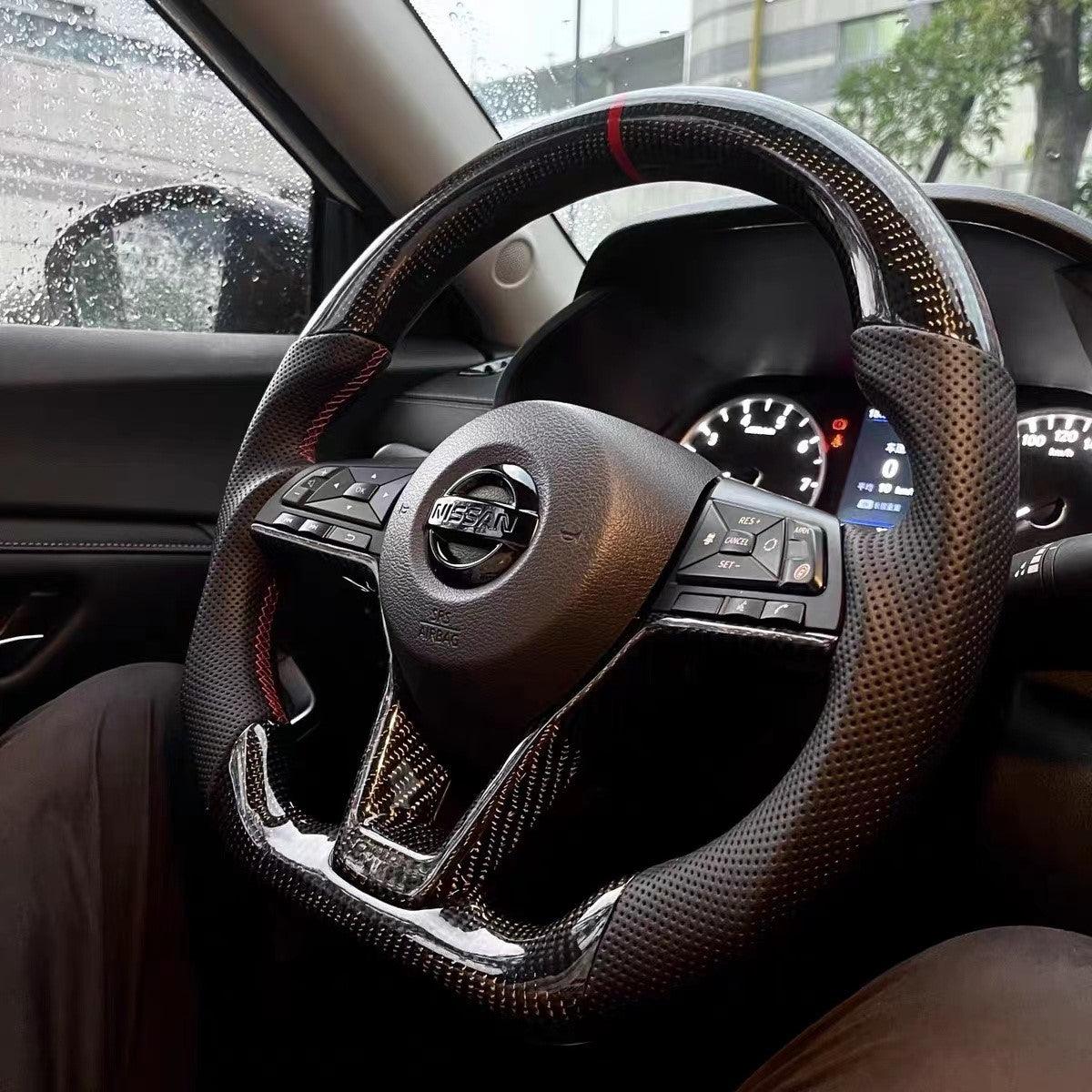 Custom Nissan Carbon Fiber Steering Wheel