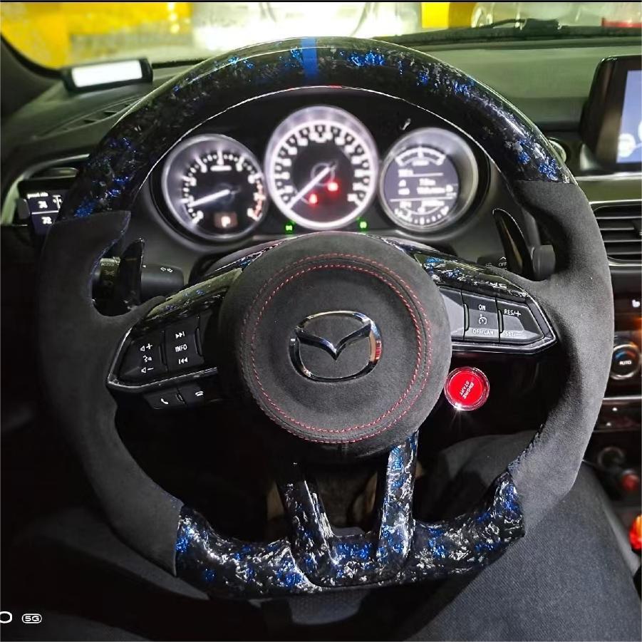 Custom Mazda Carbon Fiber Steering Wheel