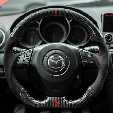 Custom Mazda Carbon Fiber Steering Wheel
