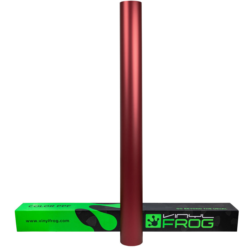 Satin Chrome Cosmos Red Color PPF (Paint Protection Film)