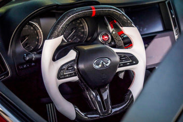 Custom Infiniti Carbon Fiber Steering Wheel