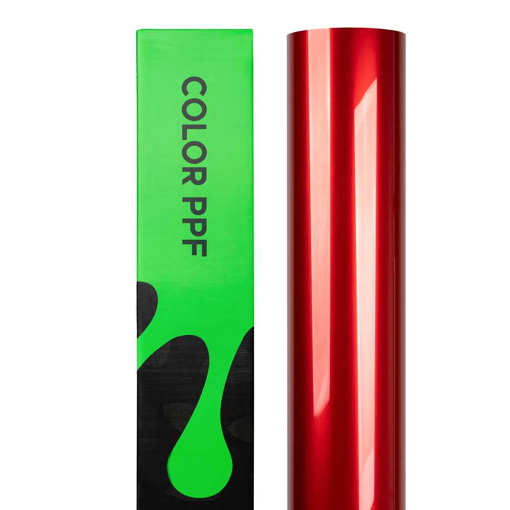 Glossy Metallic Vampire Red Color PPF (Paint Protection Film)