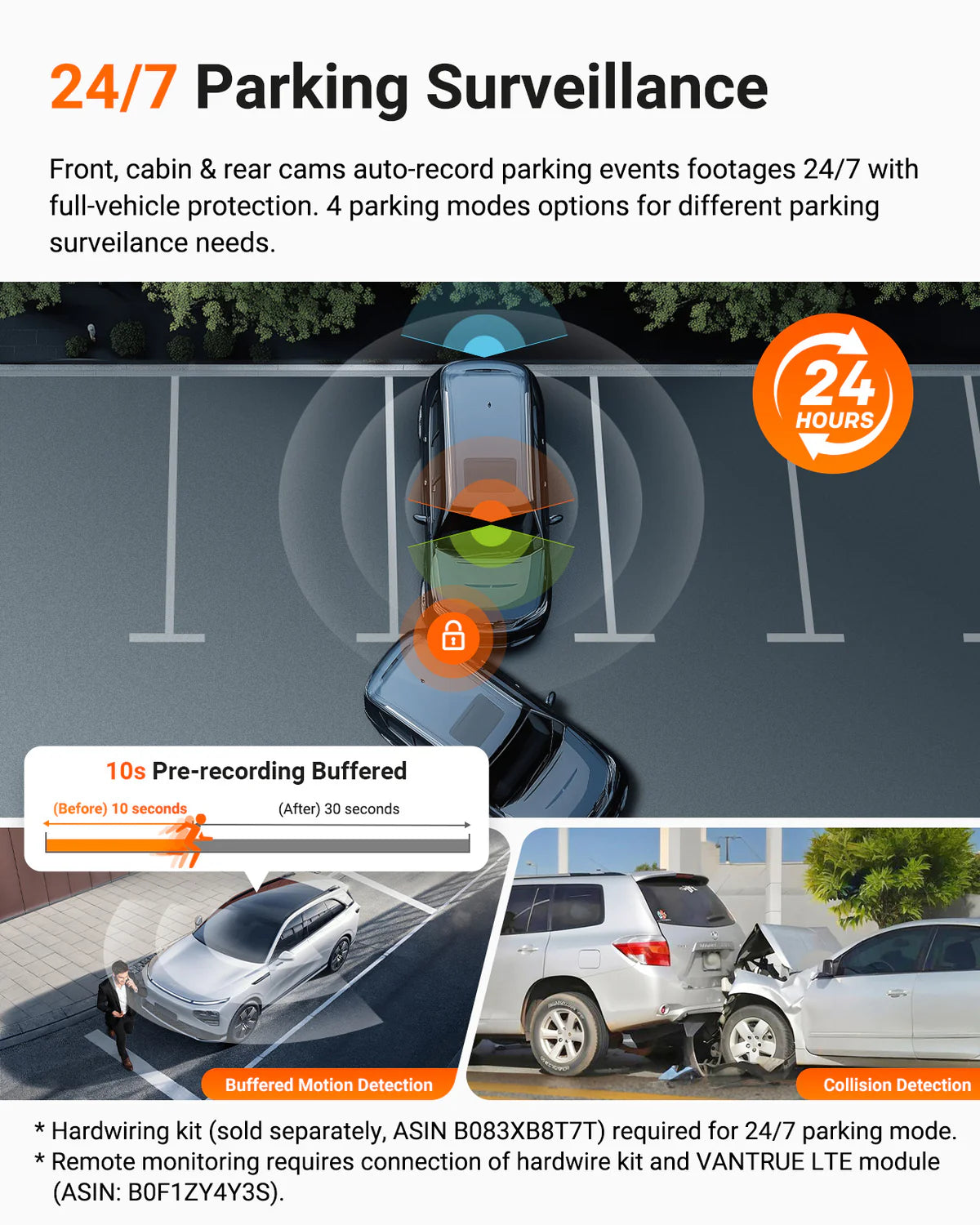 Vantrue Nexus 4 Pro S 4K 3 Channel Dash Cam