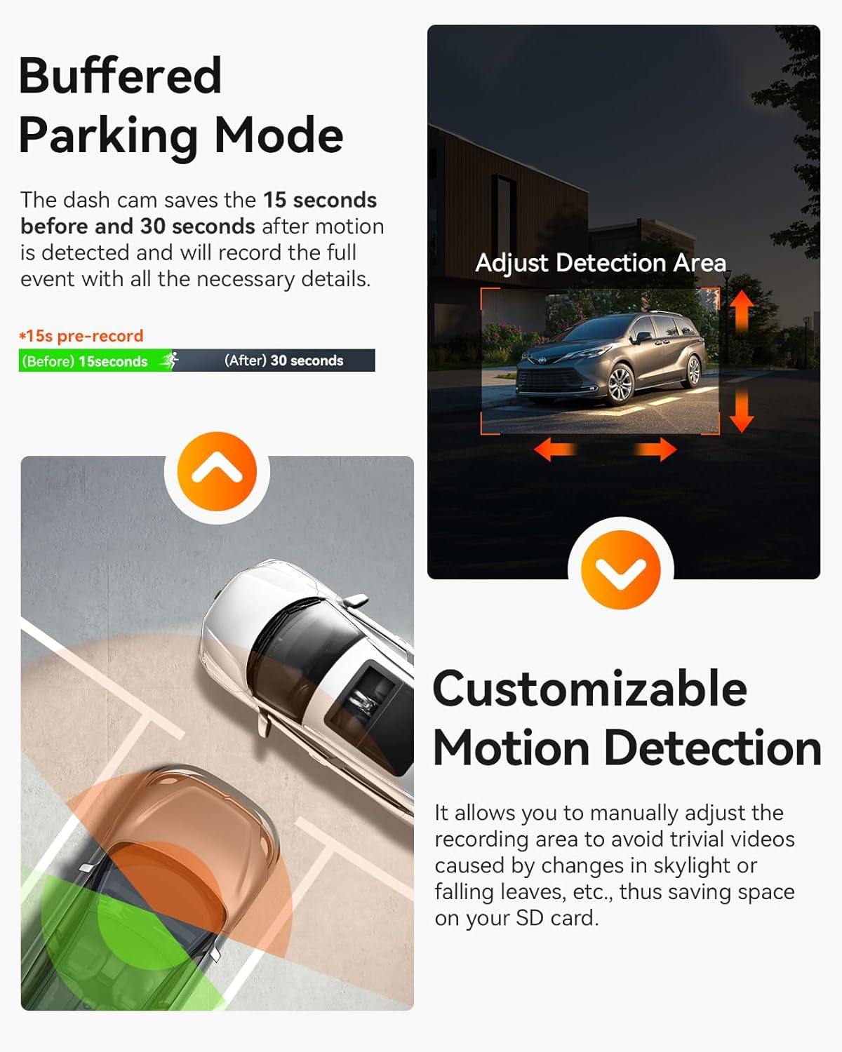 Vantrue N2X 2.7K Dash Cam Front and Inside