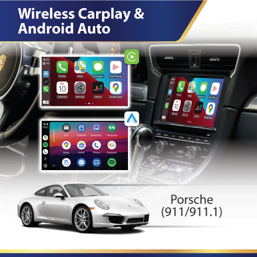Wireless Carplay & Android Auto (911 911.1) Porsche