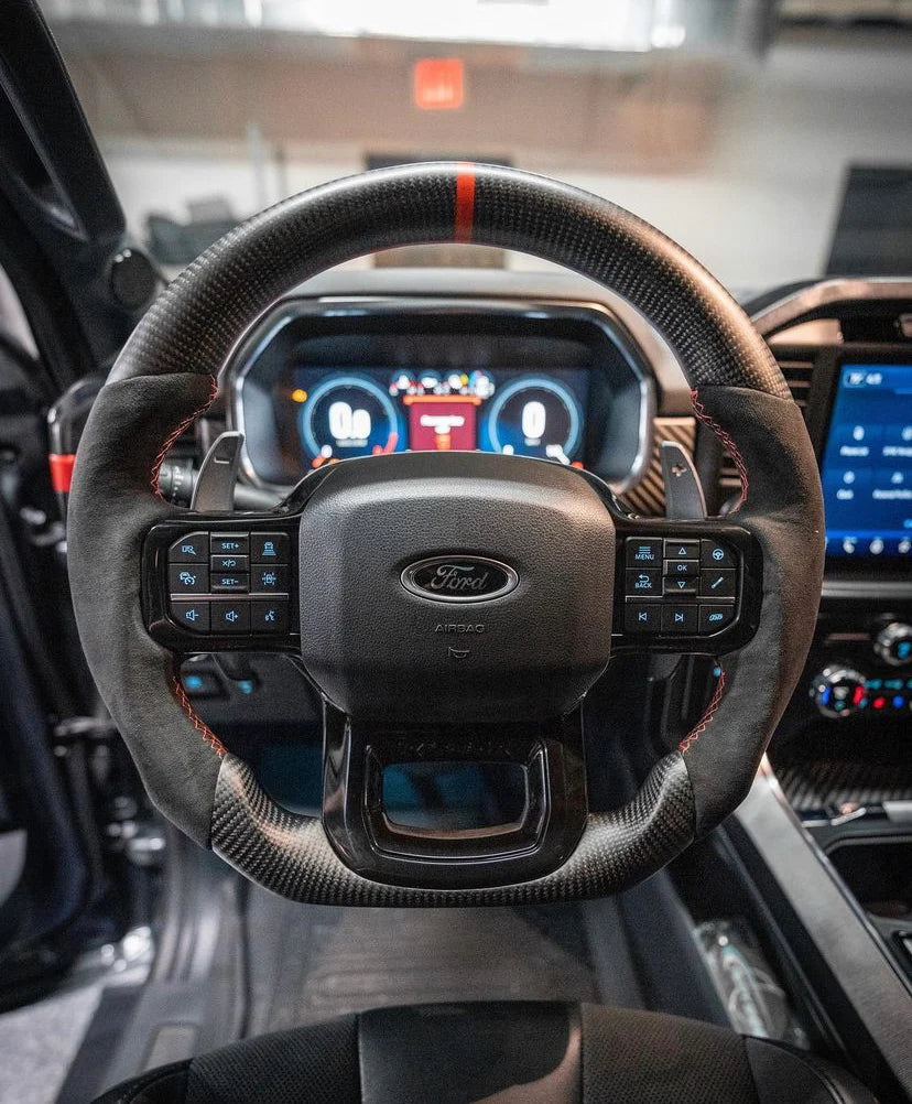Custom Ford Carbon Fiber Steering Wheel