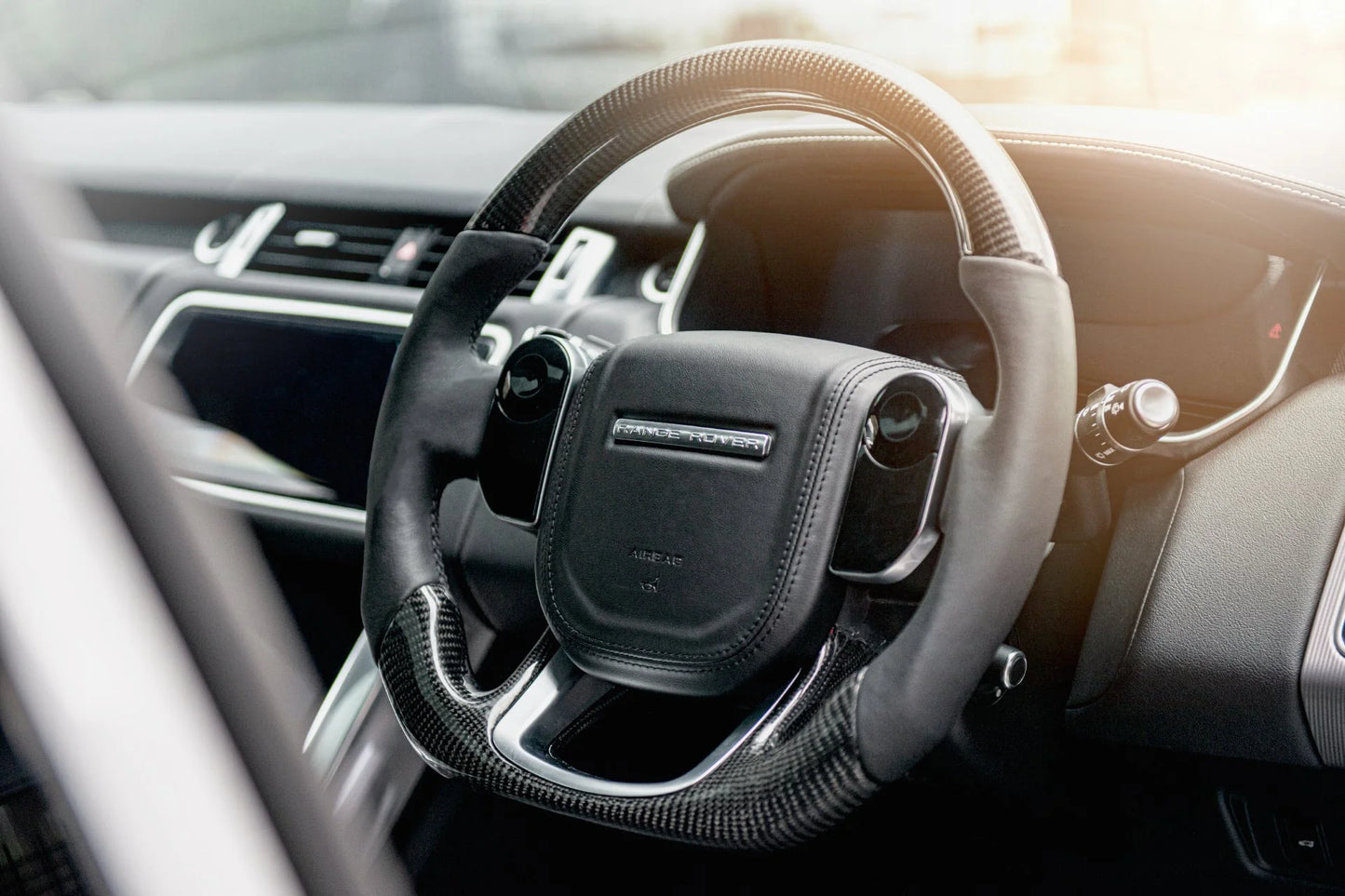 Custom Range Rover Carbon Fiber Steering Wheel