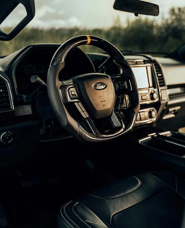 Custom Ford Carbon Fiber Steering Wheel