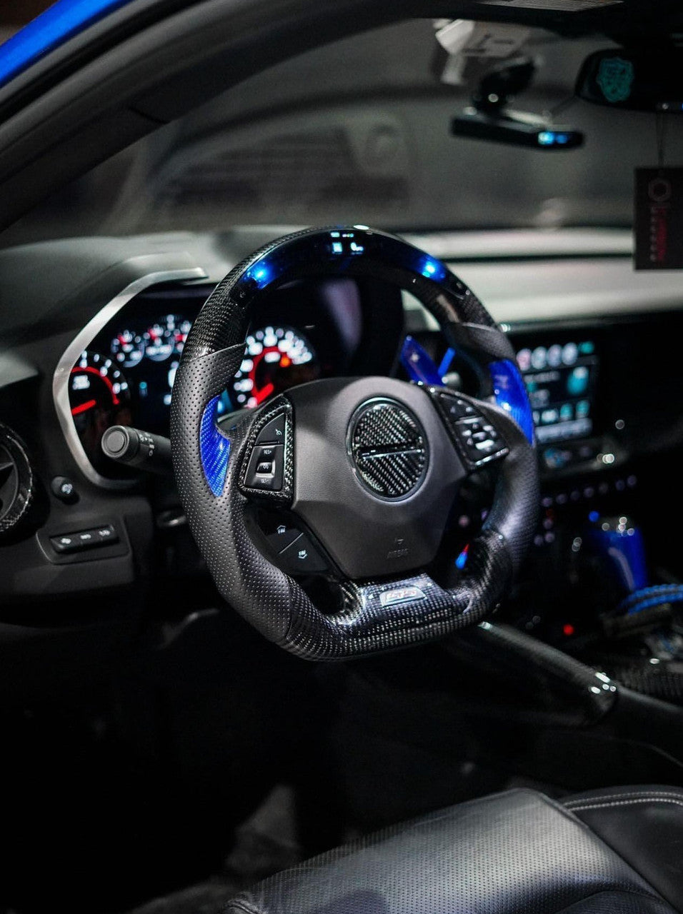 Custom Chevy Carbon Fiber Steering Wheel