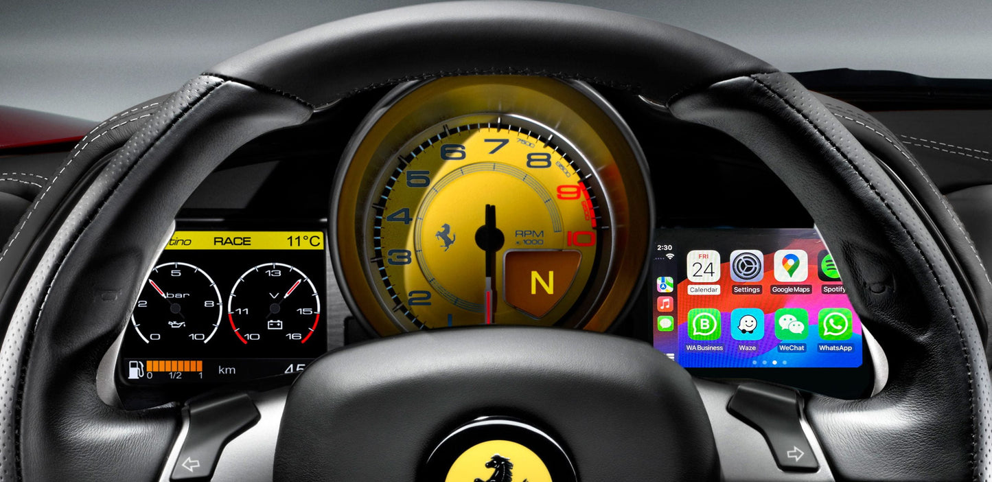 Wireless Carplay & Android Auto (458) Ferrari