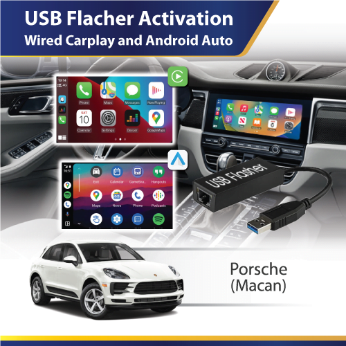 USB Flasher Wired Carplay & Android Auto (Macan 95B.1) Porsche (2016-2019) PCM 4.0