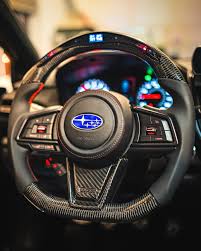 Custom Subaru Carbon Fiber Steering Wheel