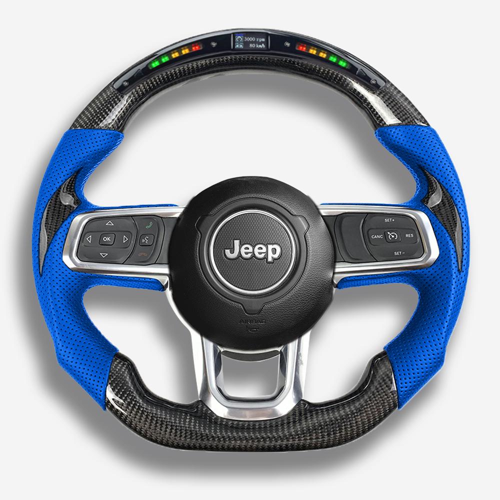 Custom Jeep Carbon Fiber Steering Wheel