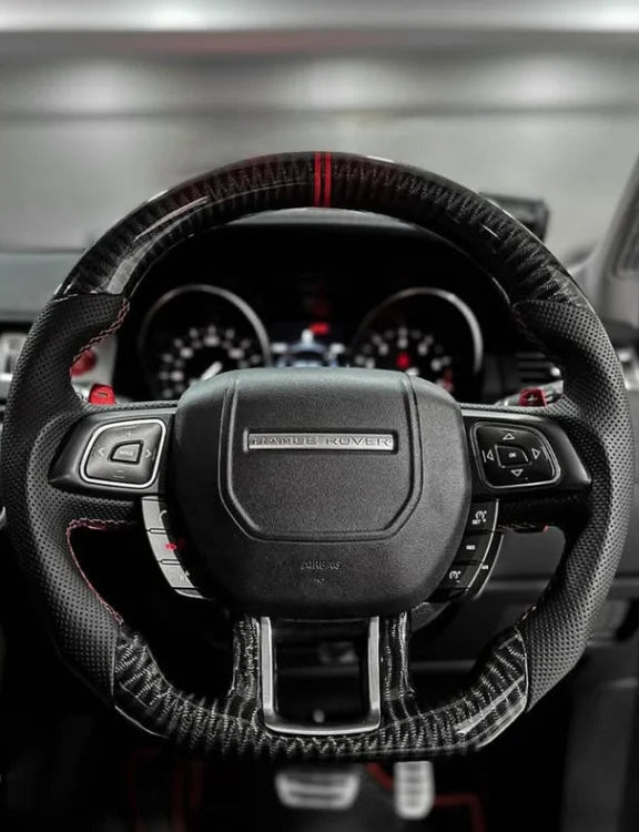 Custom Range Rover Carbon Fiber Steering Wheel
