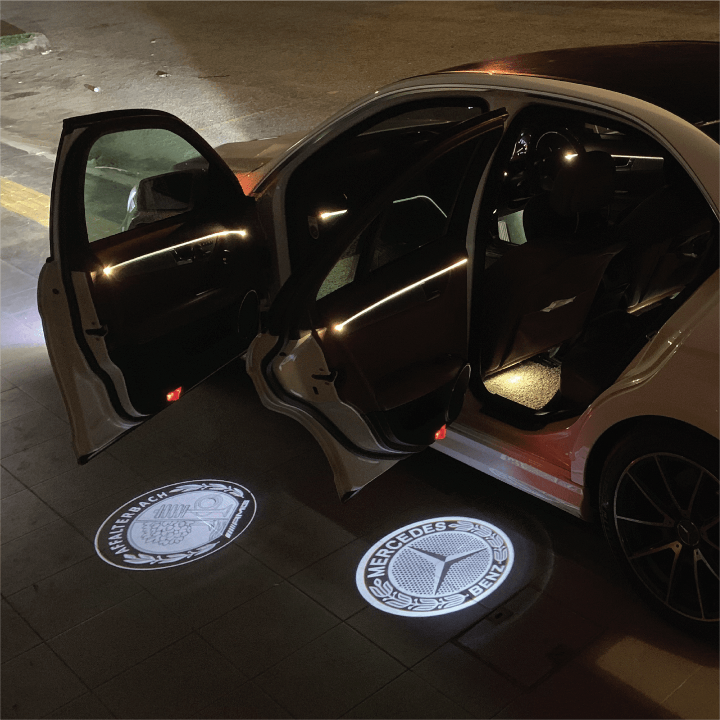 Laser Projector Door Logo Light (Mercedes Benz) C-Class (W204) Sedan