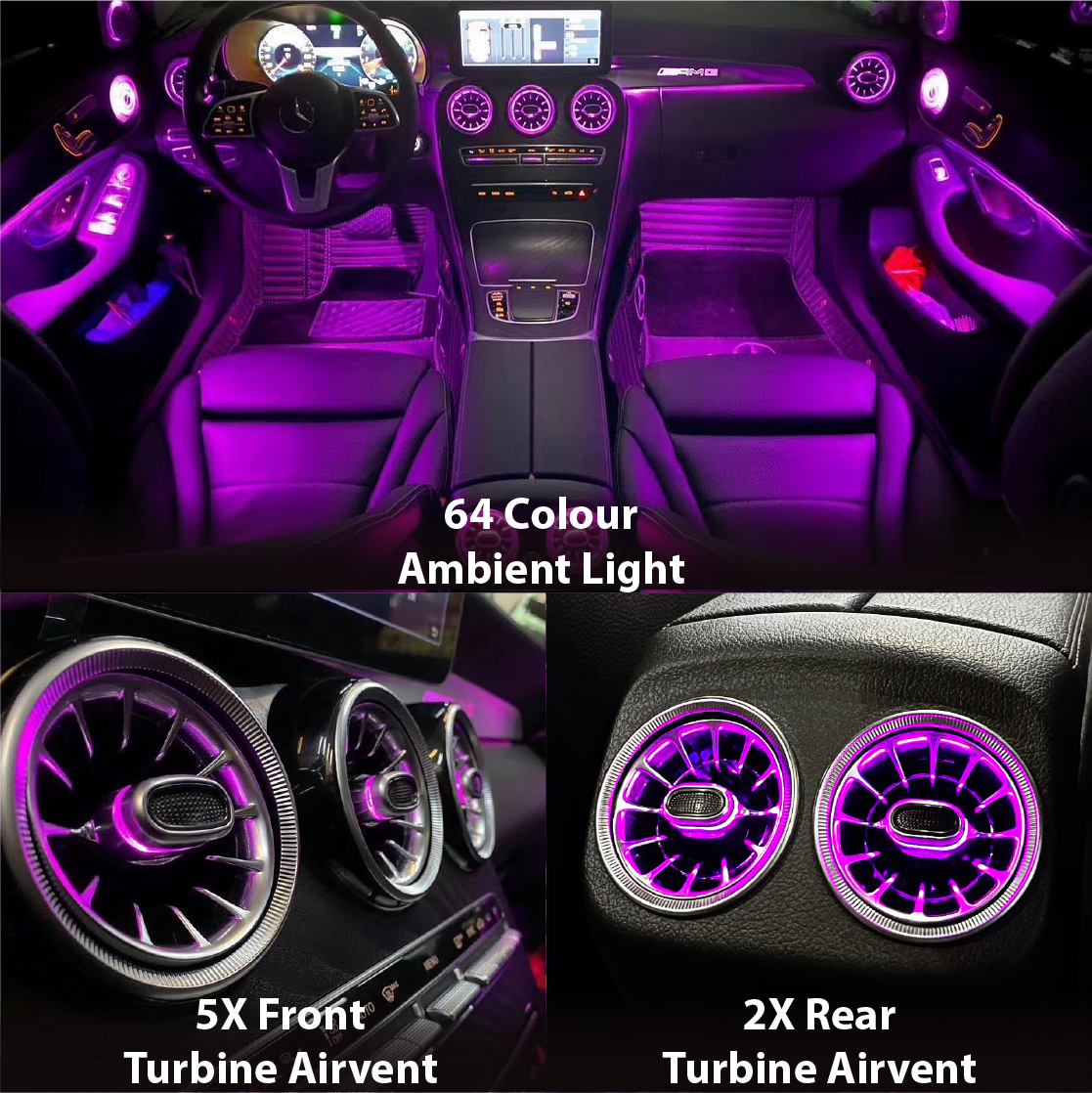 Ambient Light Kit (W205) Mercedes C-Class