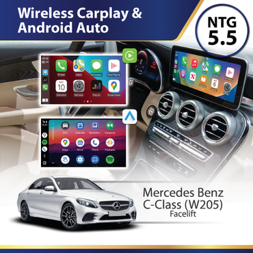 Wireless Carplay & Android Auto (W205) Mercedes C-Class Facelift (NTG 5.5)