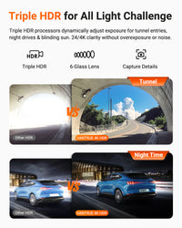 Vantrue Nexus 4 Pro S 4K 3 Channel Dash Cam