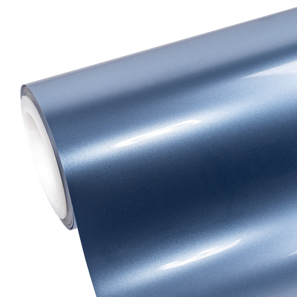 Glossy Metallic Silver Lake Blue Color PPF (Paint Protection Film)