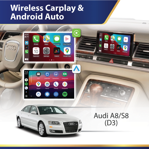 Wireless Carplay & Android Auto (D3) Audi A8 S8