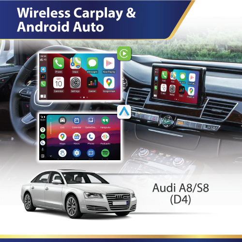 Wireless Carplay & Android Auto (D4) Audi A8 S8