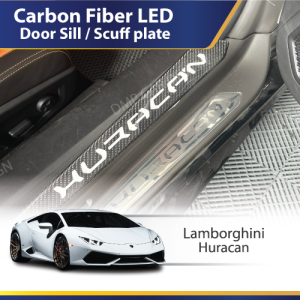 Carbon Fiber LED Door Sill (Lamborghini) (Huracan)