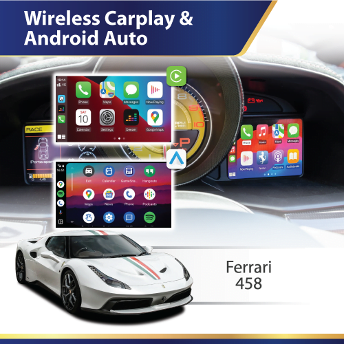 Wireless Carplay & Android Auto (458) Ferrari