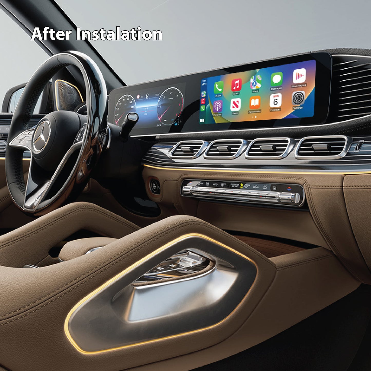 Wireless Carplay & Android Auto (X167) Mercedes GLS (Facelift) (NTG6.0)