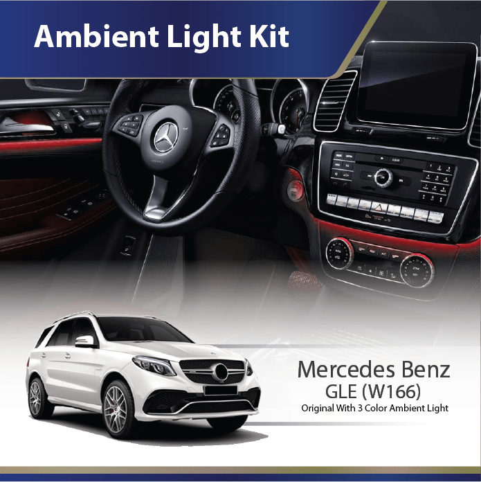 Ambient Light Kit (W166) Mercedes GLE-Class (Original With 3 Color Ambient Light)