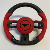 Custom Mustang Carbon Fiber Steering Wheel