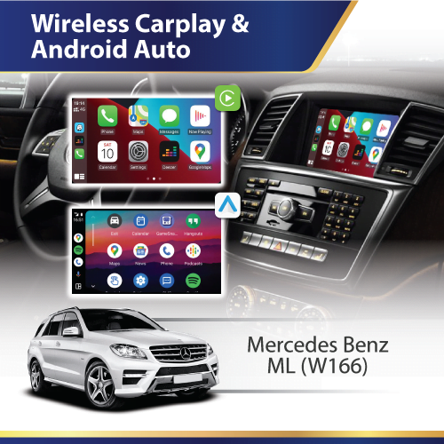 Wireless Carplay & Android Auto (W166) Mercedes ML