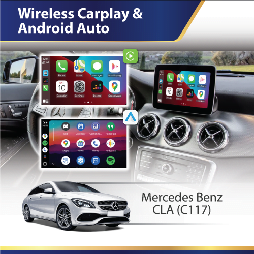 Wireless Carplay & Android Auto (C117) Mercedes CLA