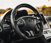 Custom Infiniti Carbon Fiber Steering Wheel