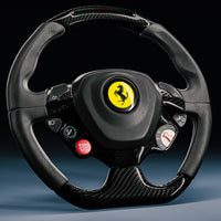 Custom Ferrari Carbon Fiber Steering Wheel