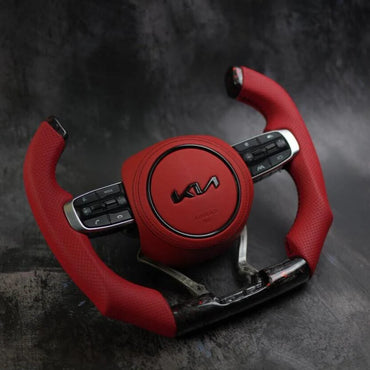 Custom Kia Carbon Fiber Steering Wheel