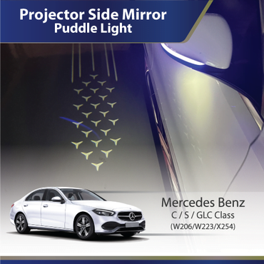 vLogo Projector Side Mirror – Puddle Light (Mercedes Benz) C S GLC